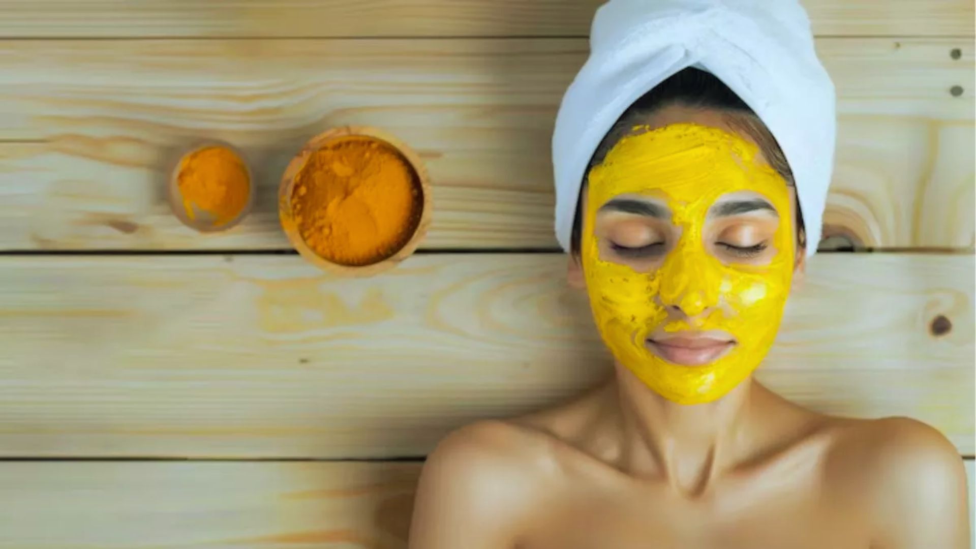 A woman wearing a face mask on her head, showcasing a relaxed and casual appearance.