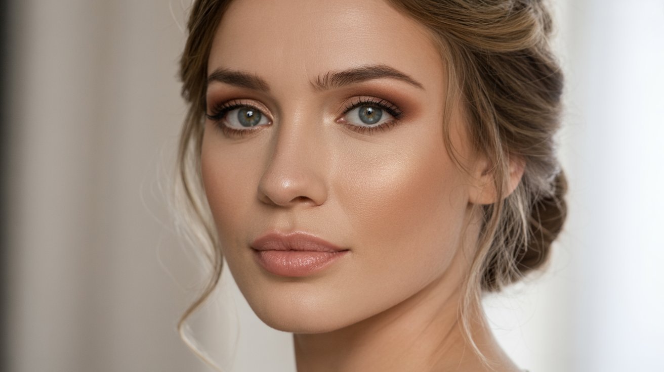 Soft Peach Bridal Makeup