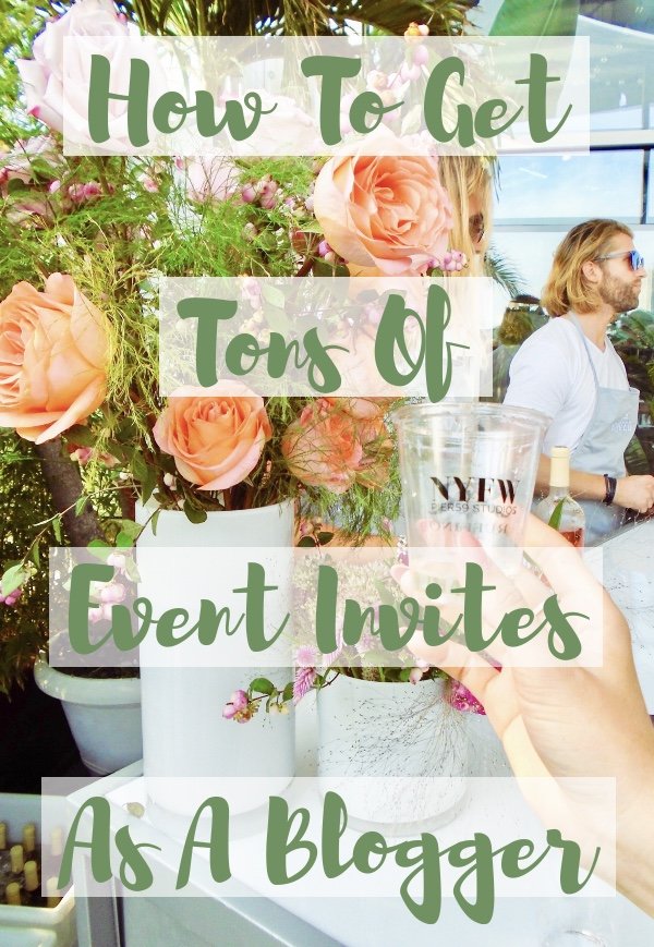 how to get invited to blogger influencer events