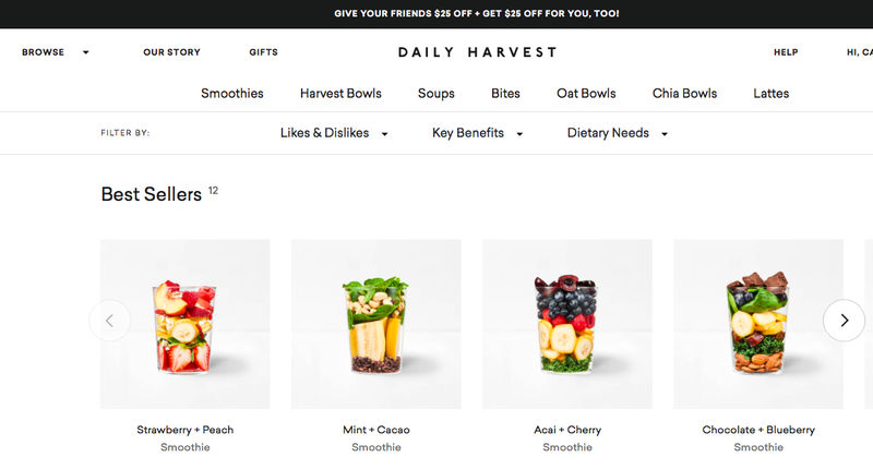 daily harvest review vegan smoothies meals