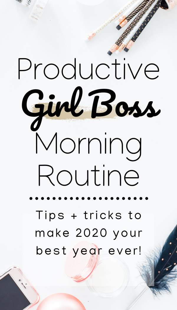 Healthy Morning Routine Girl Boss
