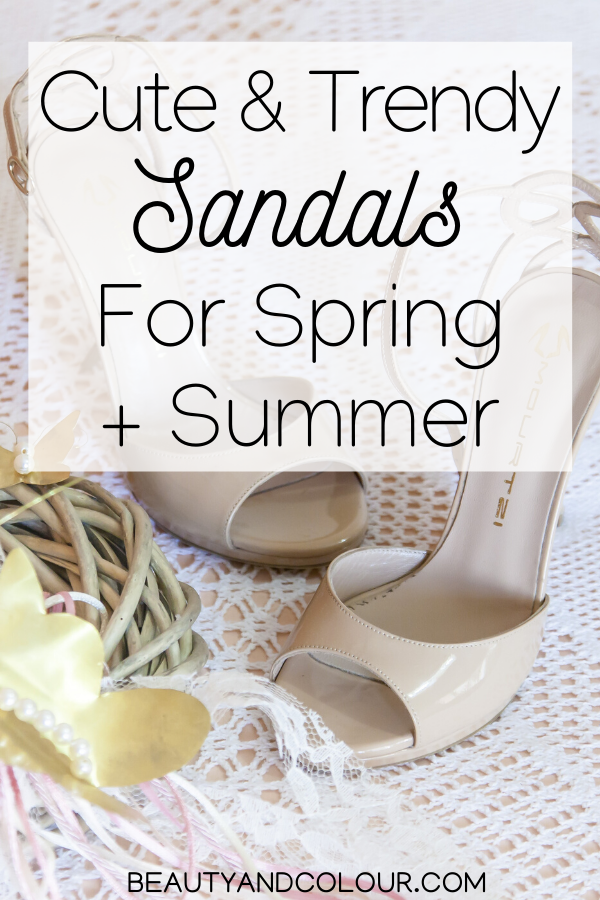 Cute Vegan Leather Sandals For Spring Summer