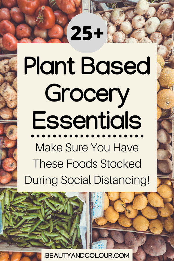 Plant Based Grocery Essentials Quarantine