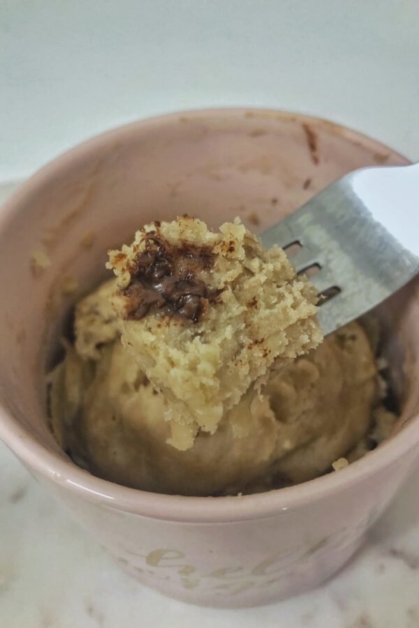 Vegan Banana Chocolate Chip Mug Cake Recipe beauty and colour