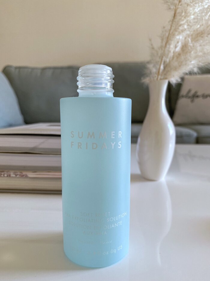 summer fridays soft reset review aha exfoliating solution 2