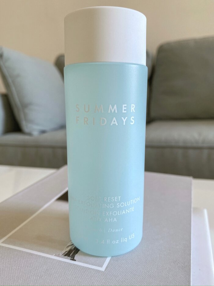 summer fridays soft reset review aha exfoliating solution 3