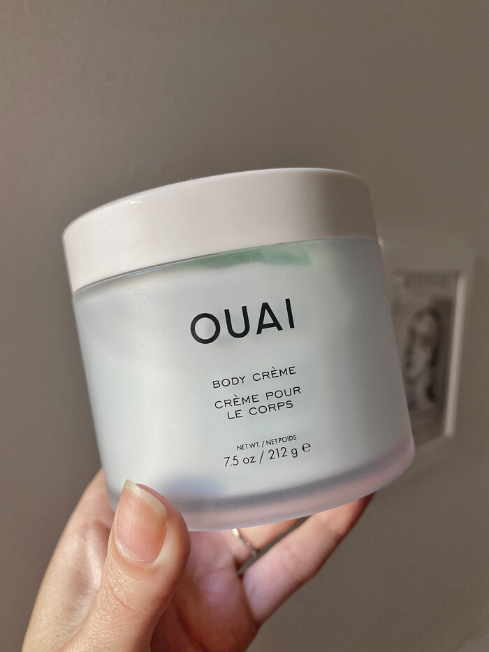 ouai body creme against white backdrop