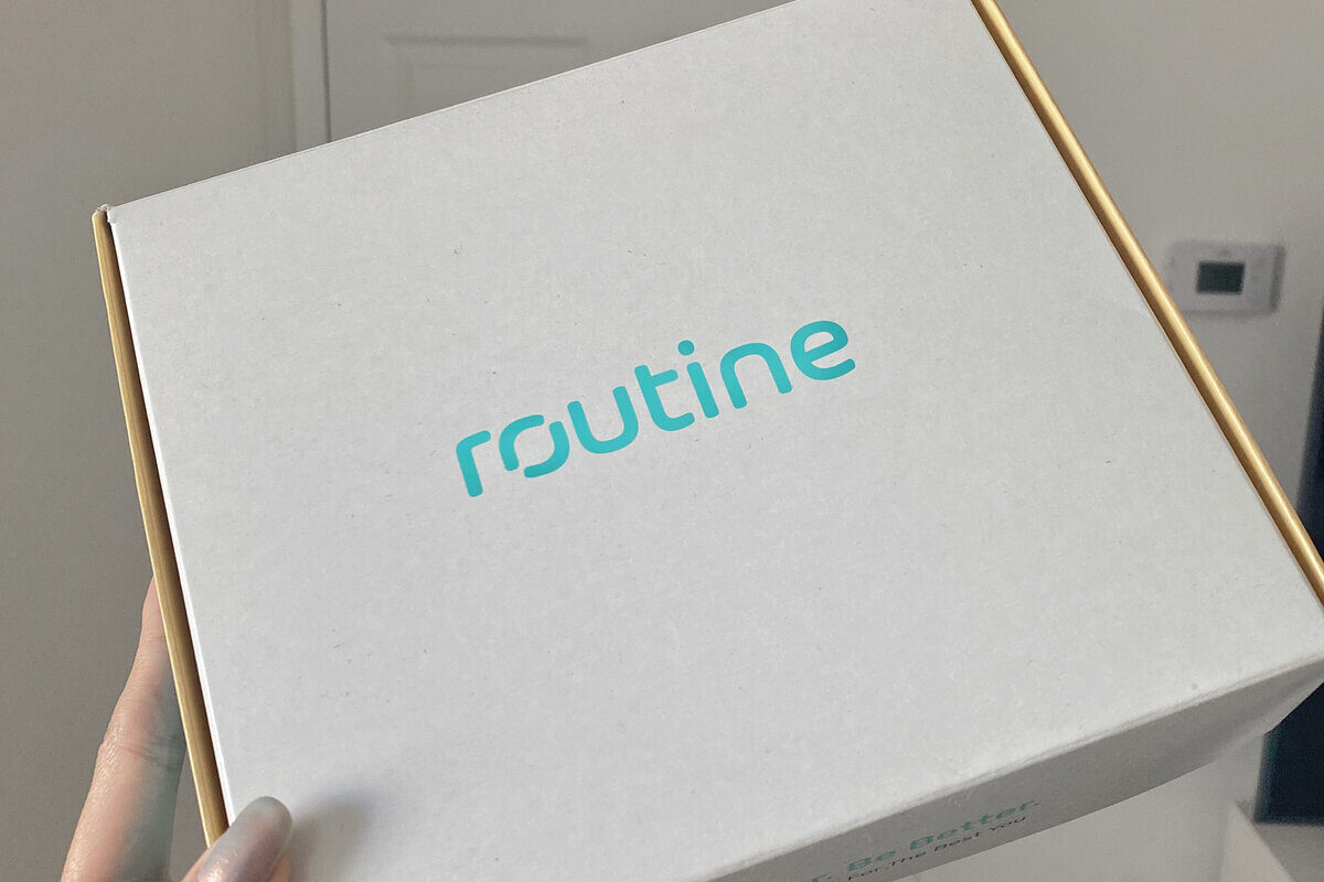 routine probiotic box with logo