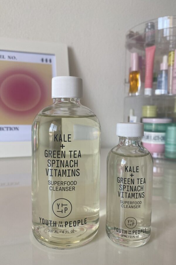 superfood cleanser mini and large size bottles