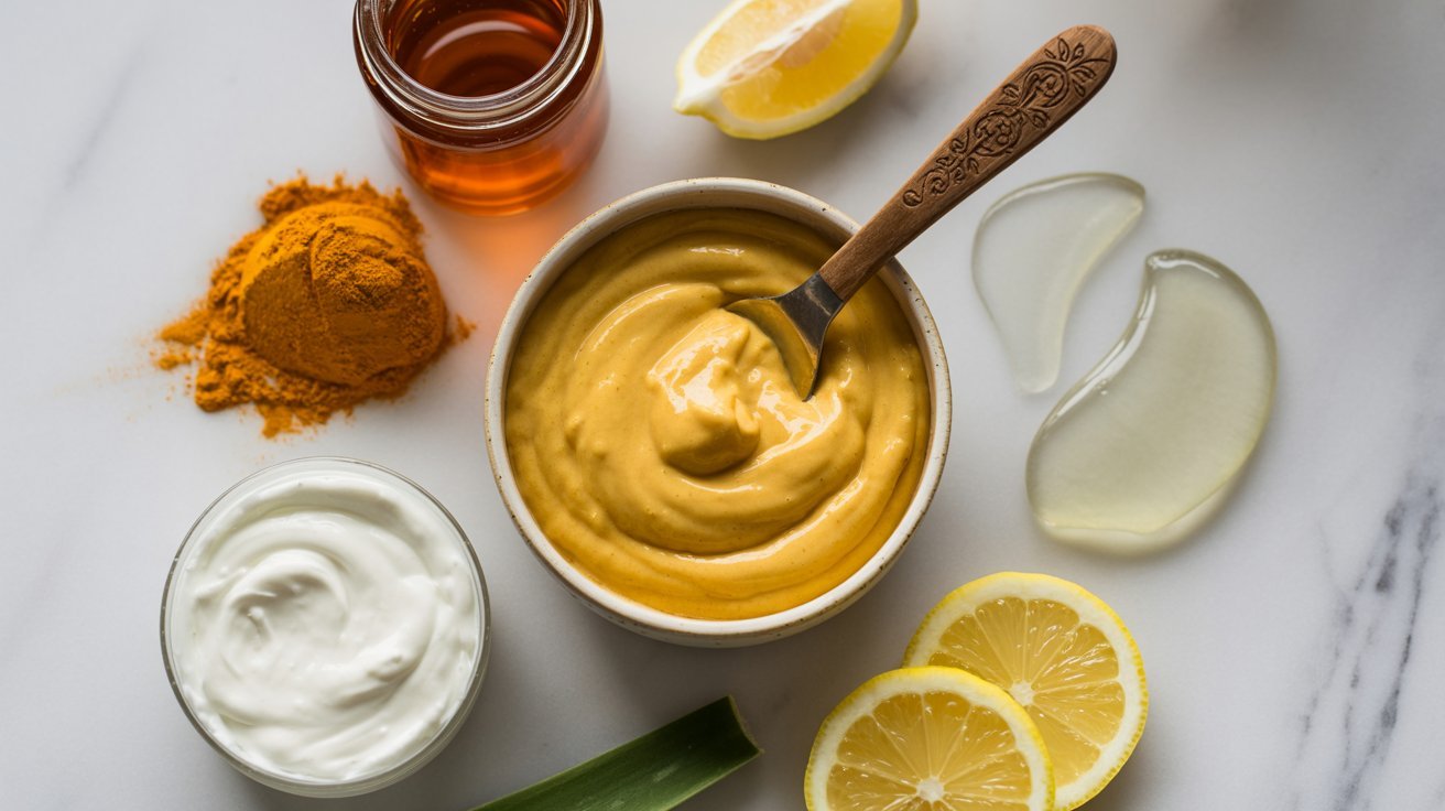 Turmeric Mask Recipe for Dark Spots and Acne 