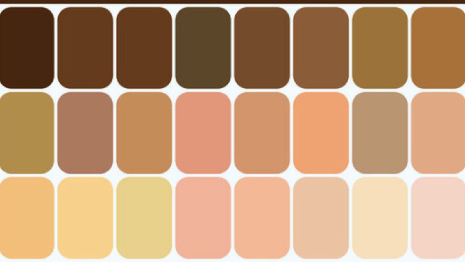 A color palette displaying various shades of brown, beige, and tan arranged in a gradient format.