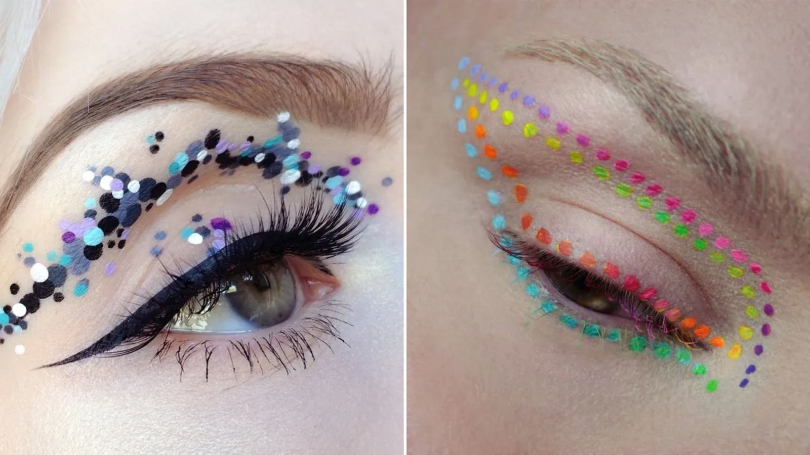 Polka Dot Eyeliner for Playful Graphic Style