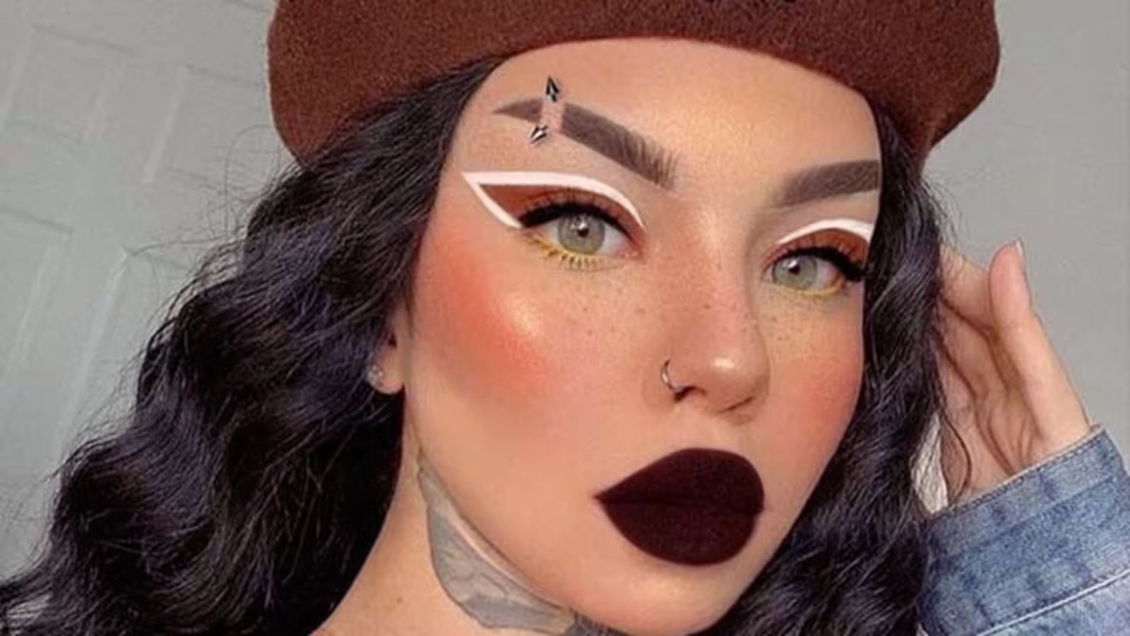 Negative Space Eyeliner for Editorial Vibes